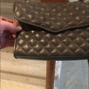 Rebecca Minkoff grey quilted handbag